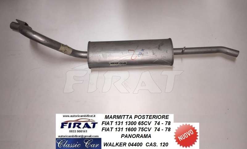 MARMITTA FIAT 131 1300 1600 PANORAMA POST. (04400)
